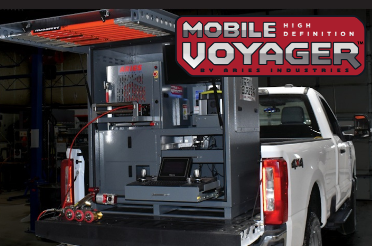 Portable sewer inspection equipment mounted in TrailBlazer enclosure